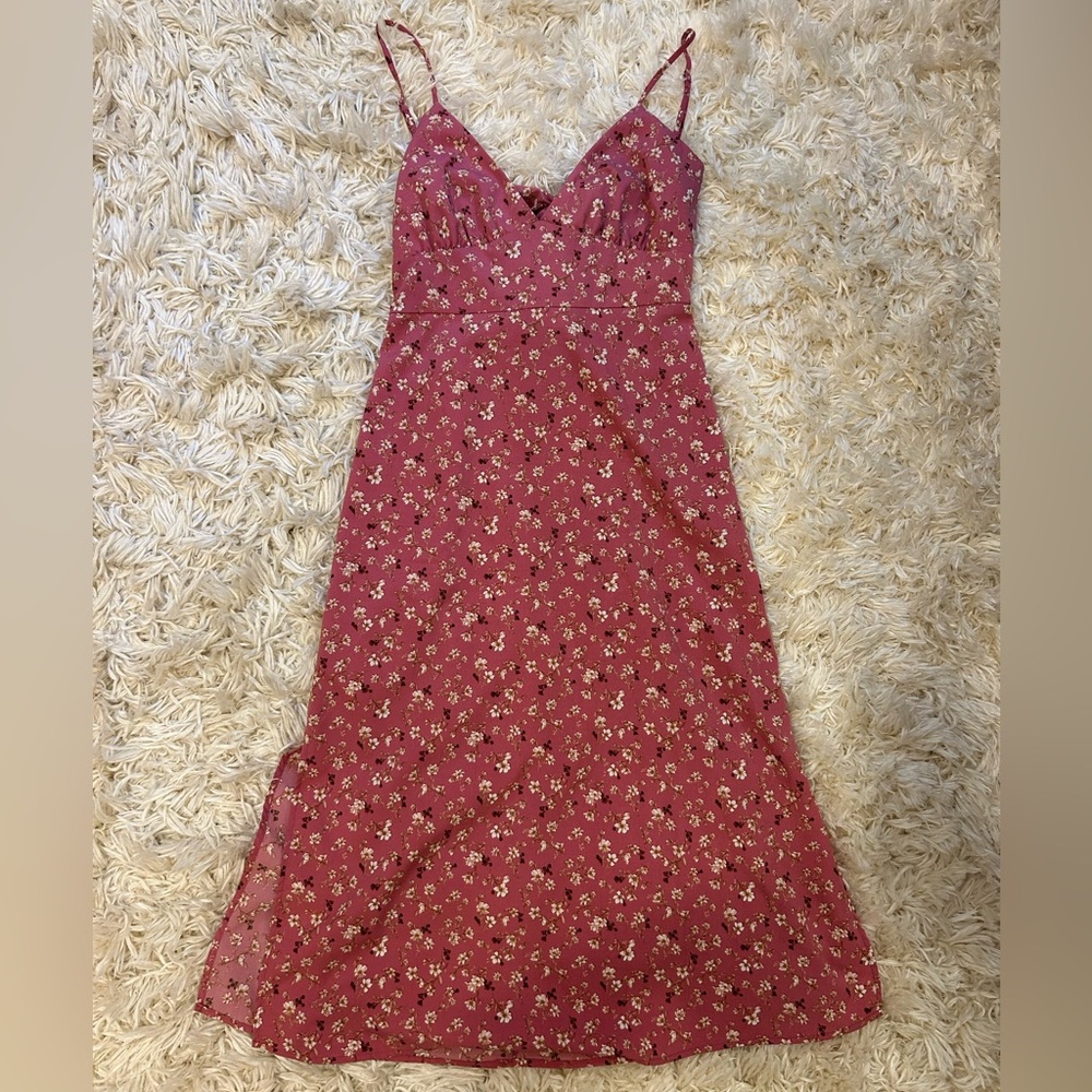 Pink Floral Dress